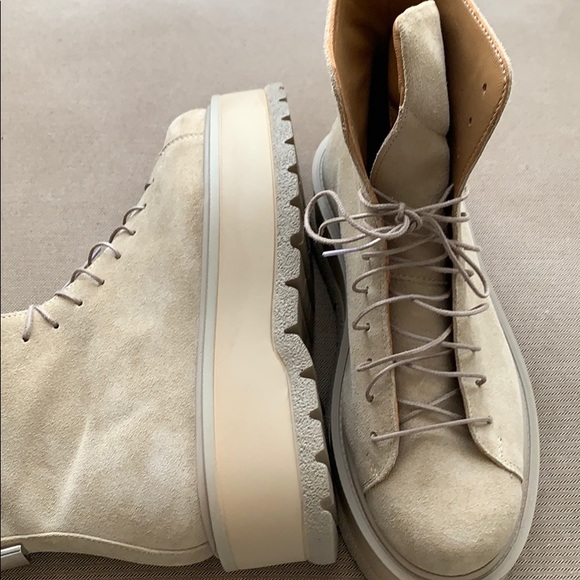 Suede combat boots -size 8.5 - Picture 6 of 13